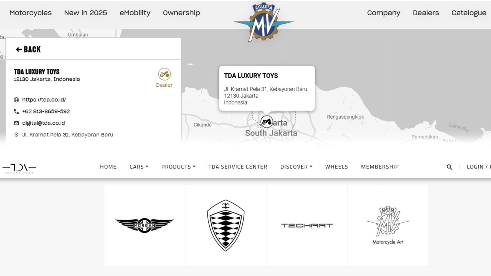 MV Agusta Indonesia TDA Luxury Toys